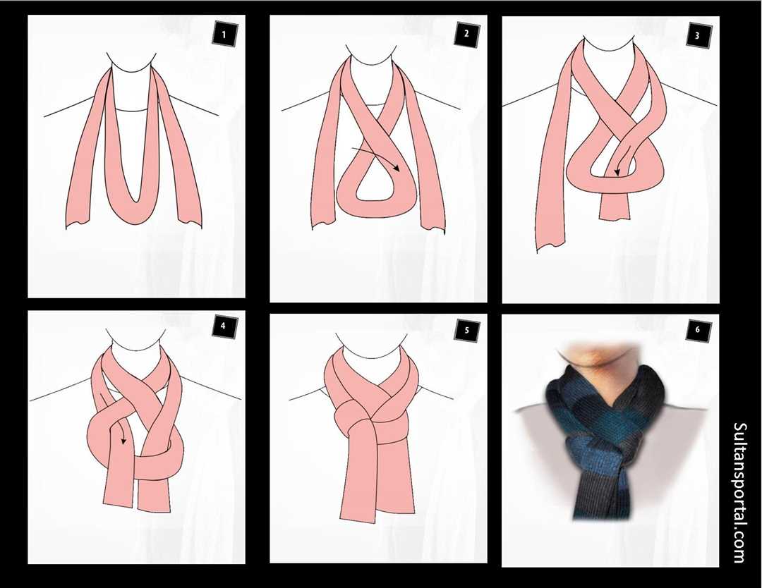 Как добавить шарм завязки шарфа