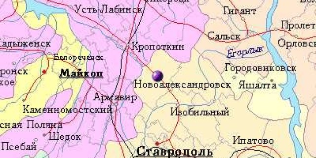 Климат города Новоалександровска