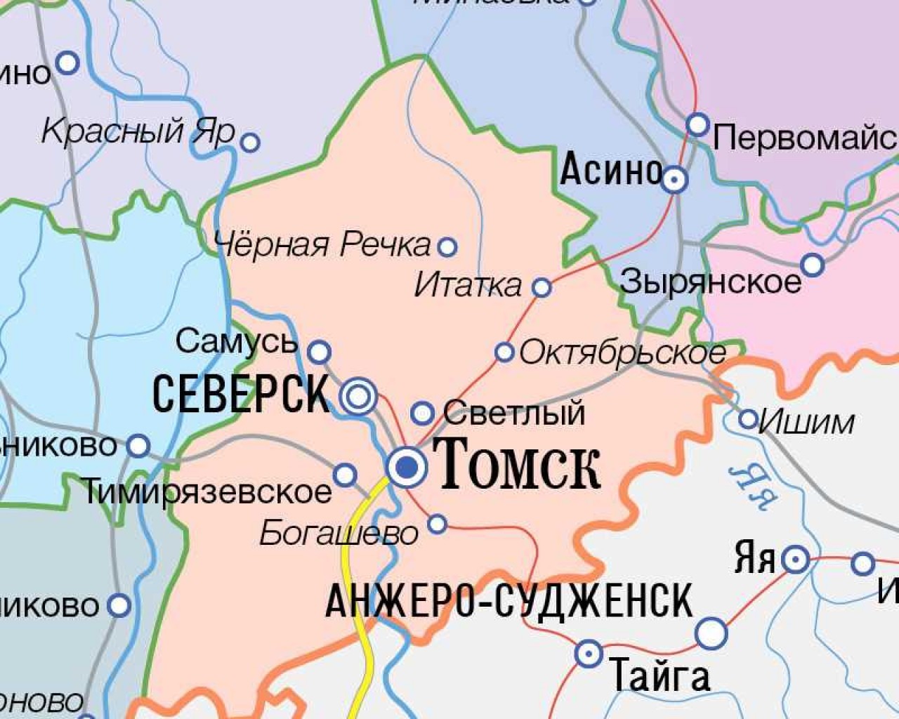 Климат города Томска